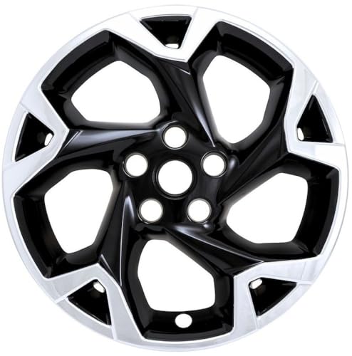 Coast to Coast Impostor Wheel Covers Fits Chevrolet Trax LT 2024-2026 Chrome Plated and Gloss Black 17 Inch 5 Y-Spoke Wheel Skins Snap-On ABS Plastic Set of 4 Wheel Skins Coast to Coast IMP509XBLK