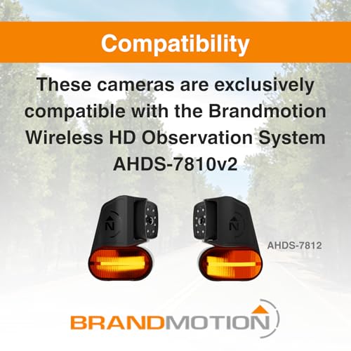 Brandmotion Brandmotion AHDS-7812 Wireless HD Side Marker Light Cameras - Outdoor Depot