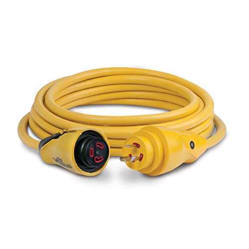 Marinco CS30-25 EEL Cordset, 30A 125V, 25', Yellow
