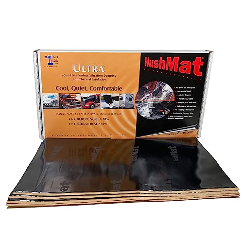 HushMat Bulk Kit – Automotive Sound Deadening and Thermal Insulation Solution for All Vehicles (58.1 Sq Ft, Black Foil)