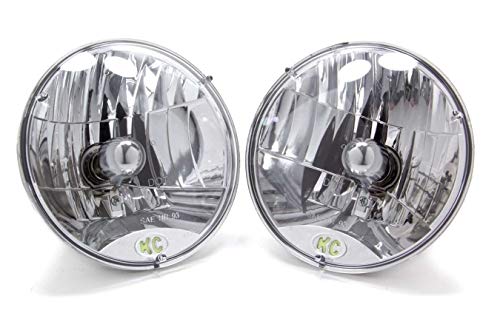 KC KC HiLiTES 42301 7" Round 60/55w H4 DOT Headlight - Set of 2, White - Outdoor Depot