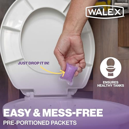 Walex Walex Porta-Pak Black Holding Tank Deodorizer & Portion Control System Drop-Ins - Rapid Breakdown of - Outdoor Depot