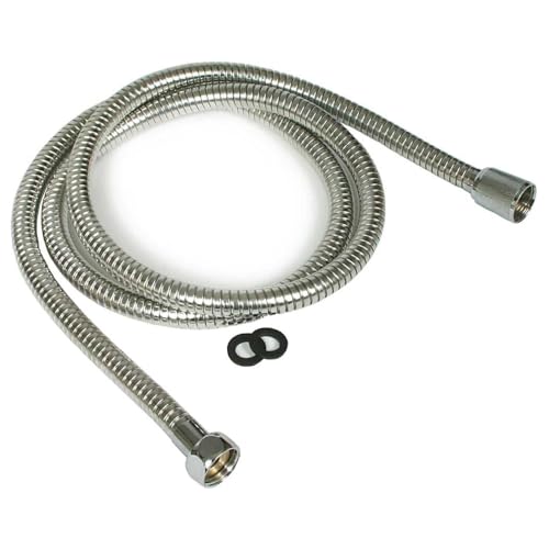 Camco 43716 RV/Marine 60" Flexible Replacement Shower Head Hose (Chrome)