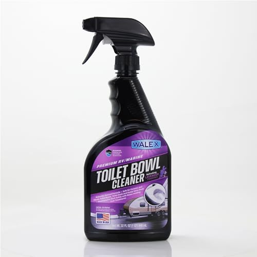 Walex Premium RV/Marine Toilet Bowl Cleaner - Naturally Derived Formula, Safe Plastic & Ceramic Toilets, Powerful Cleaning for Stains & Deposits, Septic Safe, Refreshing Lavender Fragrance, 32 oz