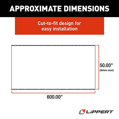 Solera Solera Universal Slide-Topper Replacement Cut-to-Fit Fabric for 5th Wheel RVs, Travel Trailers, - Outdoor Depot