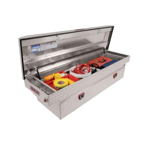 Weather Guard Weather Guard Model 127-0-04 Saddle Box, Aluminum, Full Standard, Clear, 11.0 cu ft - Outdoor Depot