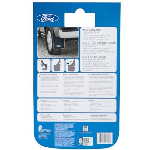 Plasticolor Ford Blue Oval Easy Fit Mud Guard - Set of 2 - Outdoor Depot