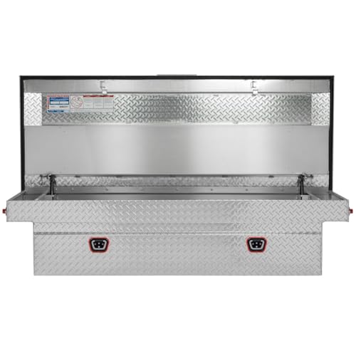 Weather Guard Weather Guard Model 117-0-04 Saddle Box, Aluminum, Full Extra Wide, Clear, 14.4 cu ft - Outdoor Depot