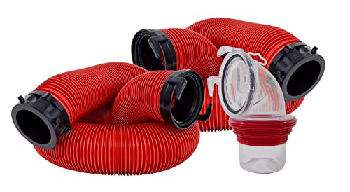 Valterra Valterra EZ Coupler 20-Foot RV Sewer Hose Kit for RV Camper, Includes 2 Attachable 10-Foot Hoses - Outdoor Depot