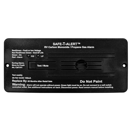 Safe T Alert Safe T Alert - Dual LP/CO Alarm - Flush Mount Black - 35-742-BL - Outdoor Depot