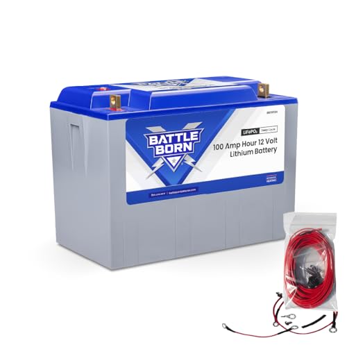 Battle Born Batteries 100Ah 12V Heated Lithium-Ion (LiFePO4) RV, Marine, Solar, & Off Grid Battery - - Outdoor-Depot.us
