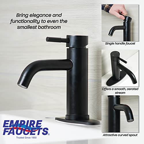 Empire Faucets Quick Products Empire Brass VF77BMT-A Faucet Lav Single Lever Black - Outdoor Depot