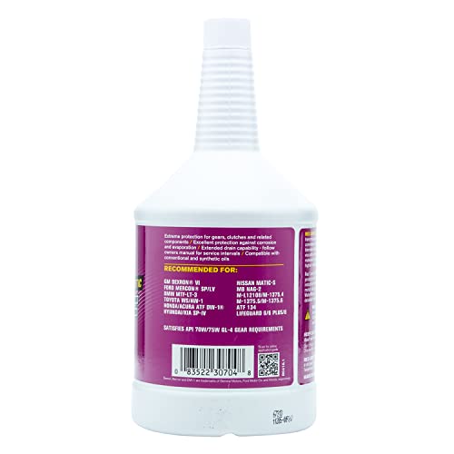 Red Line Red Line 30704 Full Synthetic D6 Automatic Transmission Fluid (ATF) - 1 Quart - Outdoor Depot
