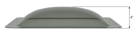 ICON ICON RV Skylight - SL1422S - Smoke, Fits 14"x22" openings, 16"x26" overall, Outer Dome Skylight - Outdoor Depot