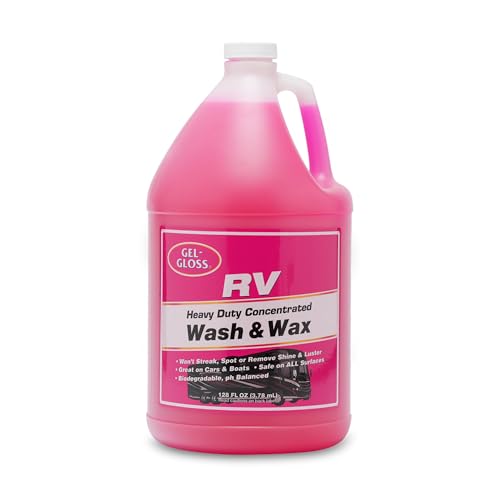 TR Gel GLOSS RV Wash & Wax - Clean, Streak-Free Finish, Reduced Water Spotting, pH Neutral, Concentrated - Outdoor Depot