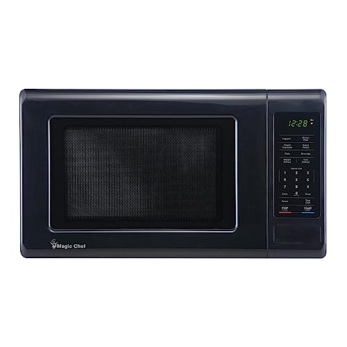 Magic Chef Magic Chef 0.9 Cubic Feet 900 Watt Stainless Countertop Microwave Oven for Compact Spaces with 6 - Outdoor Depot