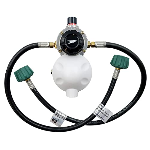 AP Products AP Products 028-606024 Auto Changeover LP Gas Regulator with Two 24" Pigtails, Cover & Mounting - Outdoor Depot