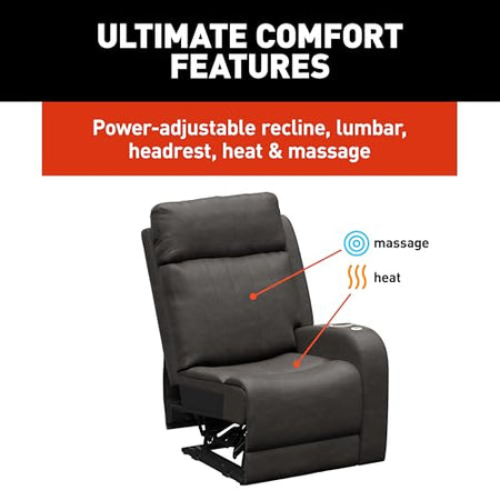 THOMAS PAYNE THOMAS PAYNE Signature Seismic Series McCoy RV Theater Seating Left Arm Recliner with Power - Outdoor Depot