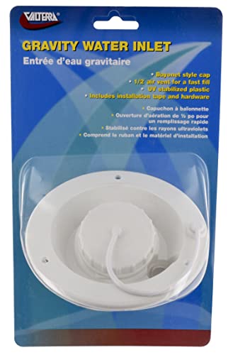 Valterra Valterra A01-2003VP Gravity Water Inlet - White (Carded) - Outdoor Depot
