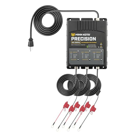 Minn Kota Minn Kota Precision MK-330PCL On-Board Marine Battery Charger – 3 Banks, 10 Amps Each - Outdoor Depot