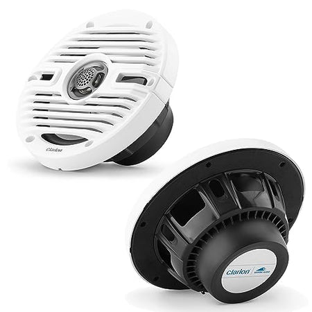 Clarion Clarion CMS-651-CWB 6.5-inch Coaxial Marine Speakers 30W RMS Power handling 1/2-inch (13 mm) Polymer - Outdoor Depot