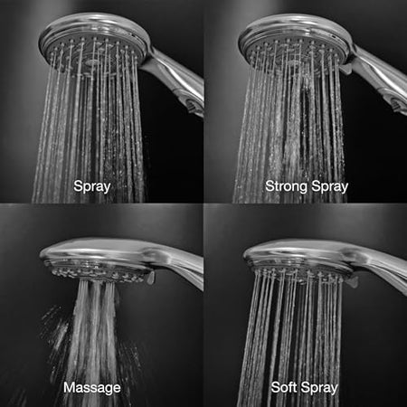 Dura Faucet Dura Faucet Premium RV Handheld Shower Wand with Eco-Friendly On/Off Switch (Brushed Satin - Outdoor Depot