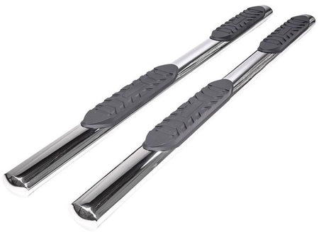 Trailfx TrailFX Nerf Bar Side Steps Fits Ram 1500 Crew Cab 2011–2018 Polished Stainless Steel with Step Pads - Outdoor Depot
