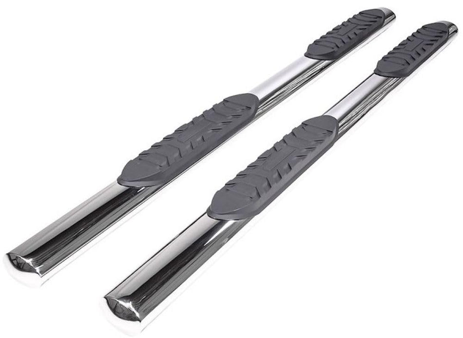 Trailfx TrailFX Nerf Bar Side Steps Fits Ram 1500 Crew Cab 2011–2018 Polished Stainless Steel with Step Pads - Outdoor Depot