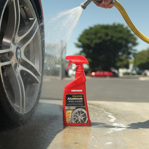 Mothers Mothers Polished Aluminum Wheel Cleaner, 24 oz. — Safely Cleans Uncoated Polished Aluminum & - Outdoor Depot