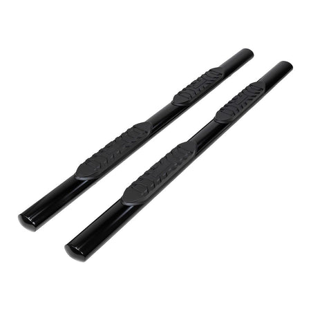Trailfx TrailFX Nerf Bars for Ford F-150 SuperCrew 2015-2025 Black Steel 4 Inch Oval Straight Side Steps - Outdoor Depot