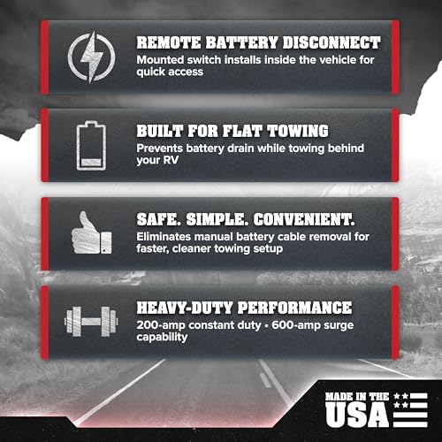 Roadmaster Roadmaster 766 Remote Battery Disconnect Compatible with Most RV & Towed Vehicle Applications | - Outdoor Depot