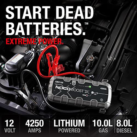 NOCO NOCO Boost X GBX155: 4250A UltraSafe Jump Starter – 12V Lithium Battery Booster Pack, Portable Jump - Outdoor Depot