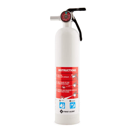 First Alert First Alert Fire Extinguisher for Car & Marine Use, UL RATED 10-B:C, AUTOMAR10 FE10GR, White, - Outdoor Depot