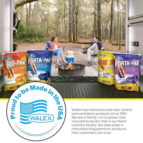 Walex Walex Bio-Pak Black Holding Tank Deodorizer & Waste Digester Drop-Ins - Advanced Enzyme Formula for - Outdoor Depot