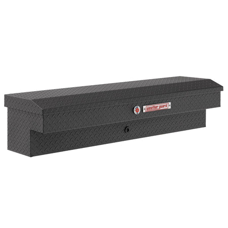 Weather Guard Weather Guard Model 174-52-04 56in Lo-Side Box, Aluminum, Textured Matte Black, 4.0 cu ft - Outdoor Depot