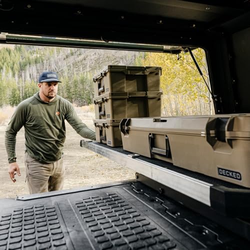 DECKED Decked Truck Bed Slide Compatible with CargoGlide 600/75% / 24" W / 52" L for Maverick - 1500 lb - Outdoor Depot