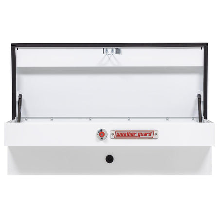 Weather Guard Weather Guard Model 185-3-04 41in Lo-Side Truck Box, Steel, White, 3.0 cu ft capacity - Outdoor Depot