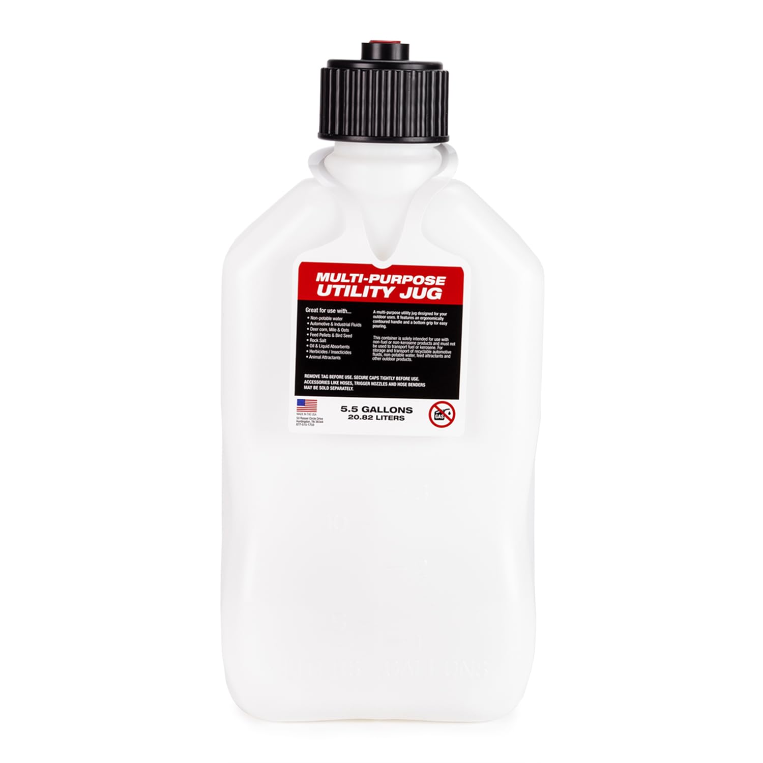 VP Racing VP Racing 3522 - Universal Fit - 5.5 Gallon Motorsport Jug, Contoured Handle, Multipurpose Cap, - Outdoor Depot