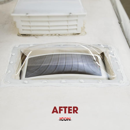 ICON ICON RV Skylight - SL1422C - Clear, Fits 14"x22" openings, 16"x26" overall, Outer Dome Skylight - Outdoor Depot