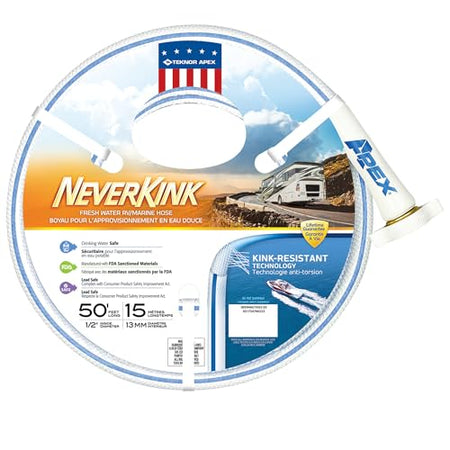 Teknor Apex Teknor Apex 8602-25 NeverKink RV/Marine Hose - 5/8" x 25' , White - Outdoor Depot