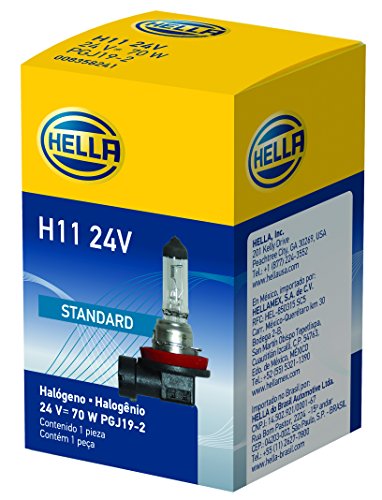 HELLA H11 24V Standard Halogen Bulb, 70W
