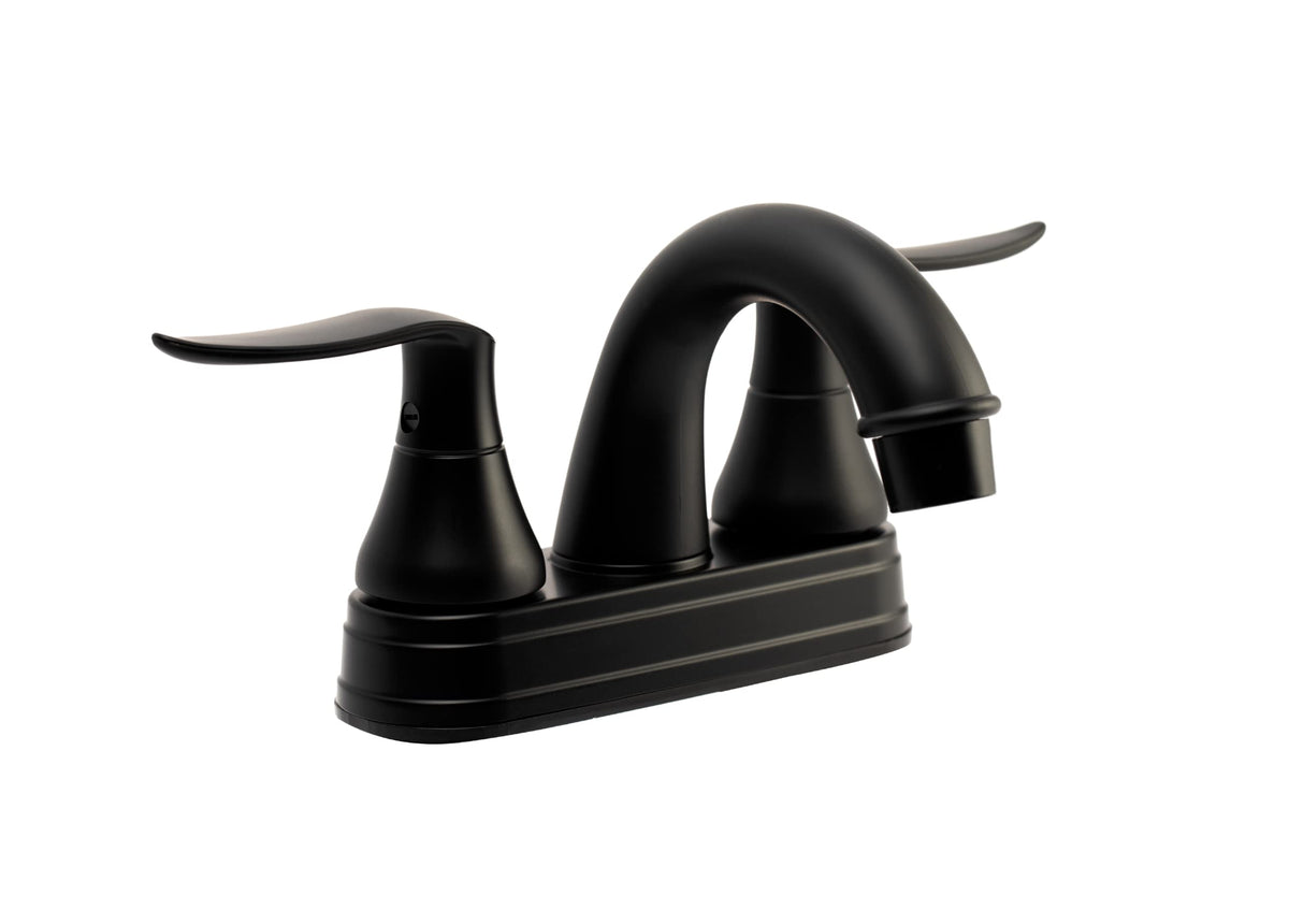 Dura Faucet Dura Faucet Elegant Arc Spout RV Lavatory Faucet - Matte Black - Outdoor Depot