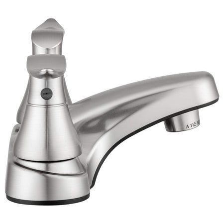 Dura Faucet Dura Faucet DF-PL700LH-SN RV Bathroom Faucet with Winged Levers (Satin Nickel) - Outdoor Depot