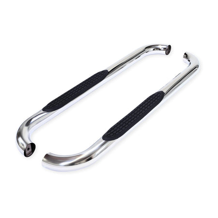 Trailfx TrailFX Nerf Bars for Chevrolet Silverado 1500 Standard Cab 2020-2021 3 Inch Round Bent Polished - Outdoor Depot