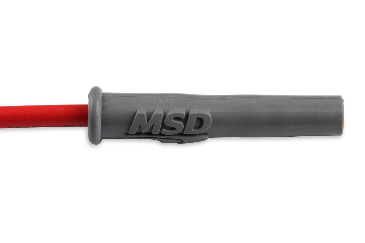 MSD MSD 32819 Super Conductor Spark Plug Wire Set, Red - Outdoor Depot