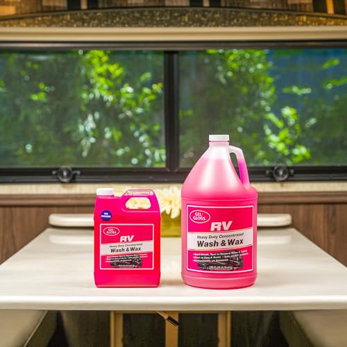 TR Gel GLOSS RV Wash & Wax - Clean, Streak-Free Finish, Reduced Water Spotting, pH Neutral, Concentrated - Outdoor Depot