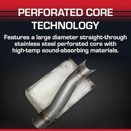 Flowmaster Flowmaster Flow FX Chambered Muffler – 2.25” Center In / 2.25” Center Out – Round Body – Moderate - Outdoor Depot