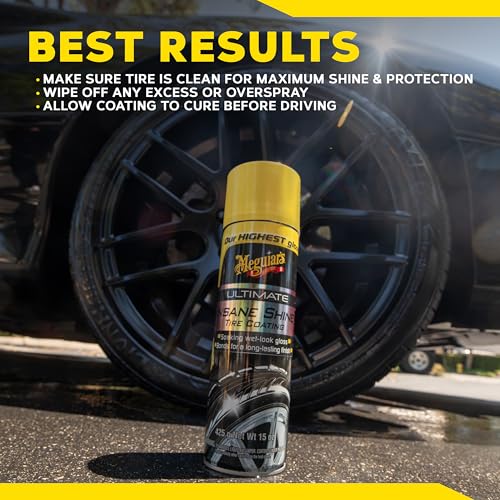 Meguiar's Meguiar's G190315 Ultimate Insane Shine Tire Coating, gives a Finish that Creates a Lasting - Outdoor Depot