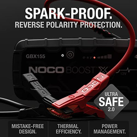 NOCO NOCO Boost X GBX155: 4250A UltraSafe Jump Starter – 12V Lithium Battery Booster Pack, Portable Jump - Outdoor Depot