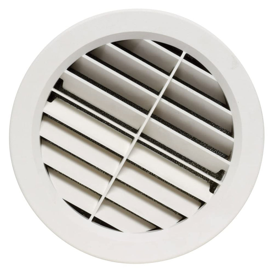 Valterra Valterra A10-3361VP Air Return Vent with 360° Rotation & Removable/Washable Foam Filter - 5-5/8" ID - Outdoor Depot